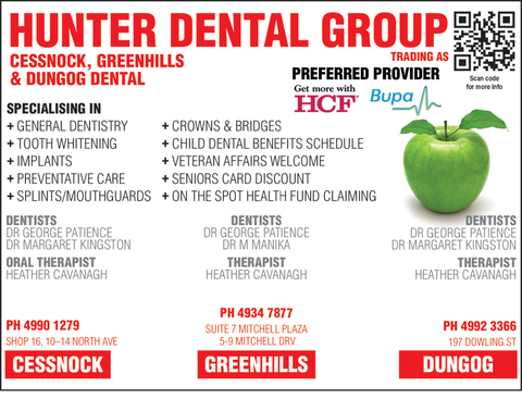Hunter Dental Group Cessnock, Greenhills & Dungog Dental - Dentists Newcastle 1