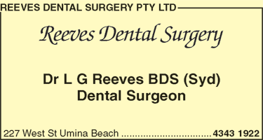Reeves Dental Surgery Pty Ltd - Dentists Newcastle 1